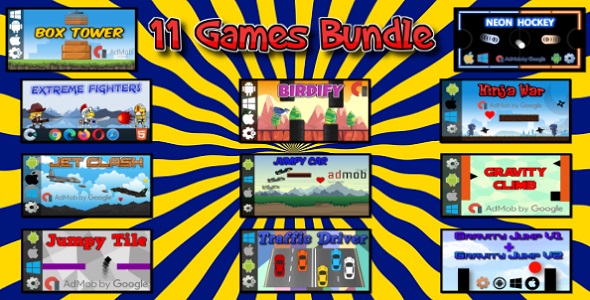 11 HTML5 Games Bundle (Construct 3 | Construct 2 | c3p | capx)
