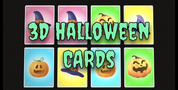 3D Halloween Cards – Cross Platform Memory Game