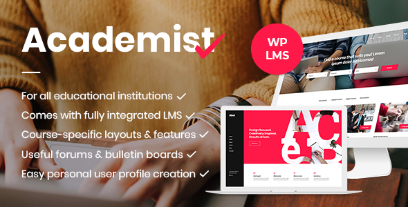 Academist – Education & Learning Management System WordPress Theme Nulled