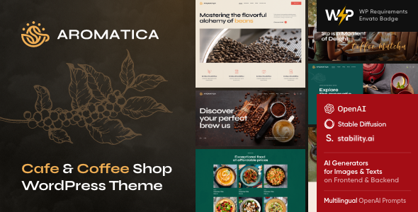 Aromatica – Cafe & Coffee Shop WordPress Theme — Food preview