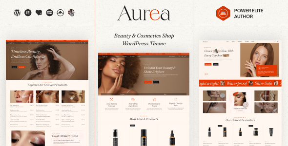 Aurea – Beauty & Cosmetics WordPress Theme Nulled