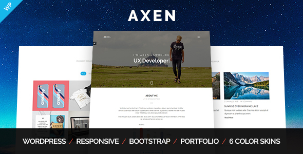 Axen – Personal Portfolio WordPress Theme Nulled
