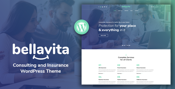 Bellavita – Insurance & Finance WordPress Theme — business preview