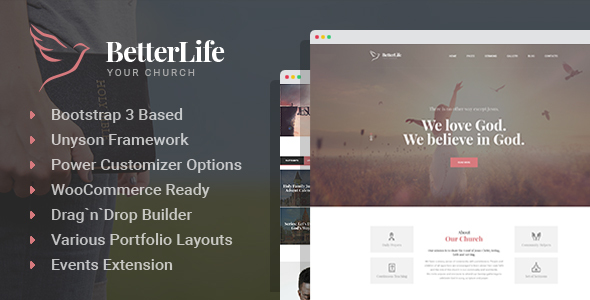BetterLife – Church & Religious WordPress theme