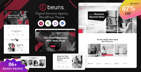 Beuns – Digital Services Agency WordPress Theme Nulled