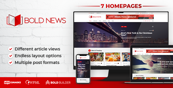 Bold News – Magazine & Newspaper WordPress Theme Nulled