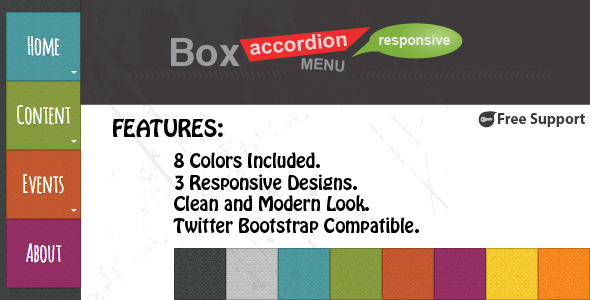 Box Accordion Menu – Responsive Nulled