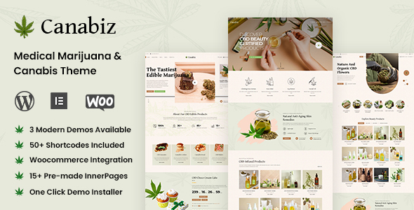Canabiz – Marijuana WordPress Theme Nulled