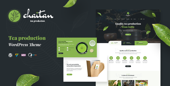 Chaitan – Tea Production Company & Organic Store WordPress Theme Nulled