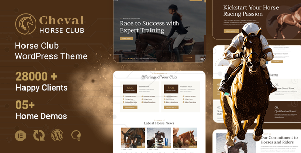 Cheval – Horse Club & Equestrian WordPress Theme Nulled