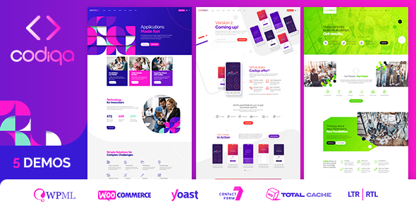 Codiqa – Software & Digital WordPress Theme Nulled