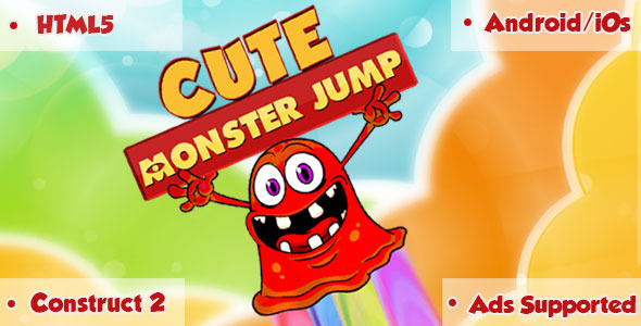 Cute Monster Jump – HTML5 Game Nulled