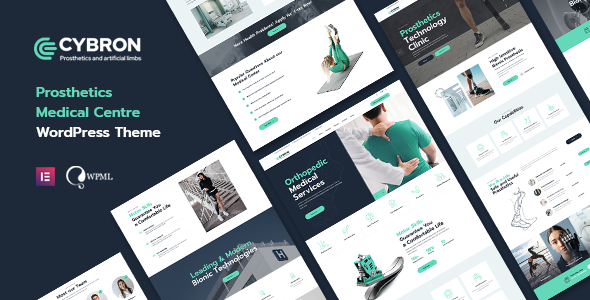 Cybron – Prosthetics Medical Center WordPress Theme Nulled