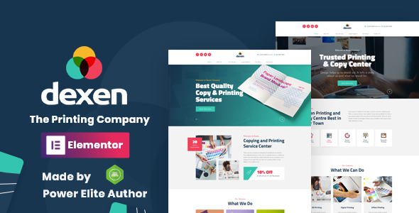 Dexen – Printing Company WordPress Theme Nulled