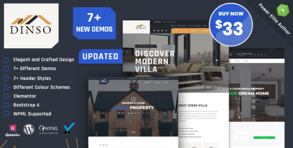 Dinso – Single Property & Apartment WordPress Theme Nulled