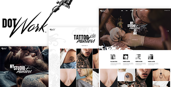 Dotwork – Tattoo Studio and Piercing Shop WordPress Theme Nulled