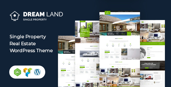 DREAM LAND- Single Property Real Estate WordPress Theme Nulled