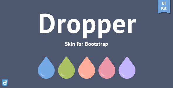 Dropper – Bootstrap Skin — Bootstrap preview