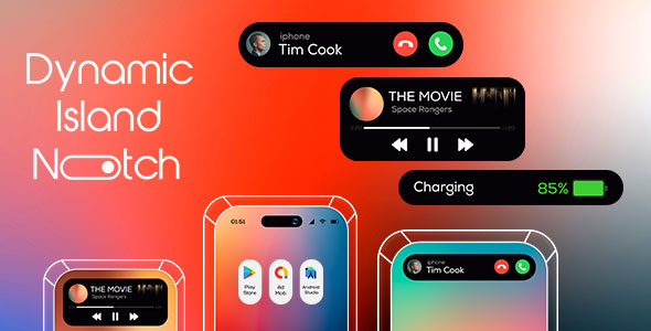 Dynamic Island Notch – Dynamic Notch – Notify Island – iOS 16 Notch Pro – iPhone 14 Notch