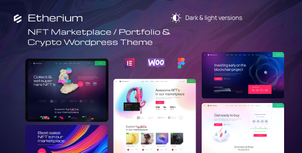 Etherium | NFT Marketplace & Crypto WordPress Theme Nulled