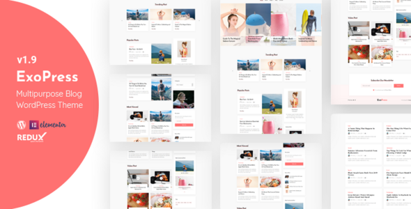 Exopress | Multipurpose Personal Blog WordPress Theme Nulled
