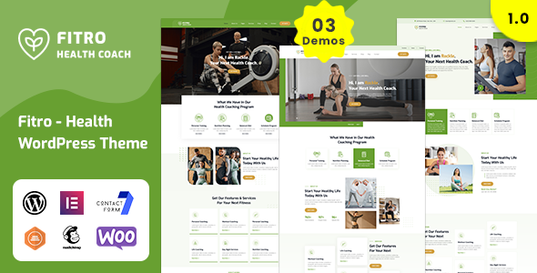 Fitro – Health Coach WordPress Theme