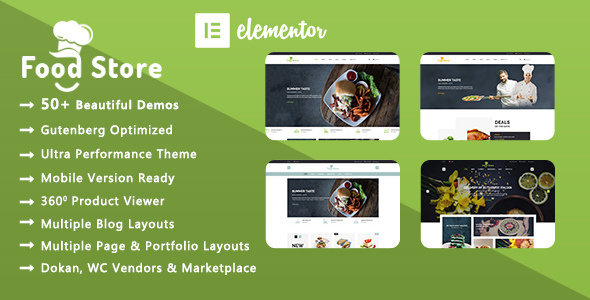 Food Store | Organic & Restaurant WooCommerce WordPress Theme Nulled