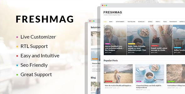 Freshmag – Clean WordPress Magazine Theme Nulled