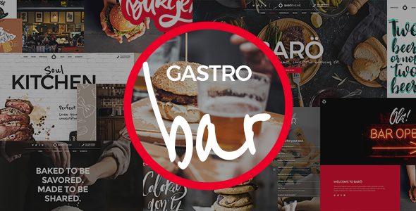 GastroBar – WordPress Theme for Fast Food Restaurants and Bars Nulled