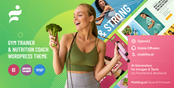 Glare – Dietitian & Health Fitness Coach WordPress Theme