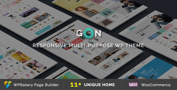 Gon | Responsive Multi-Purpose WordPress Theme Nulled