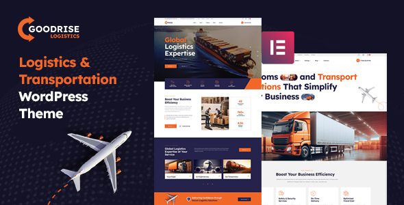Goodrise – Logistics & Cargo Delivery WordPress Theme + RTL