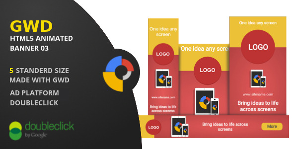 Google Web Design | HTML5 Animated Banner 03 Nulled