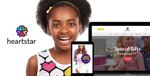 HeartStar | Gift Shop, Party & Event WordPress Theme Nulled