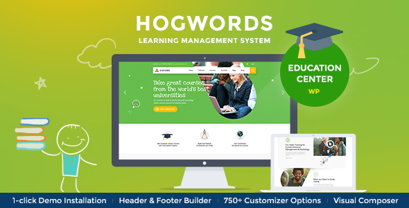 Hogwords | School, University Education WordPress Theme Nulled