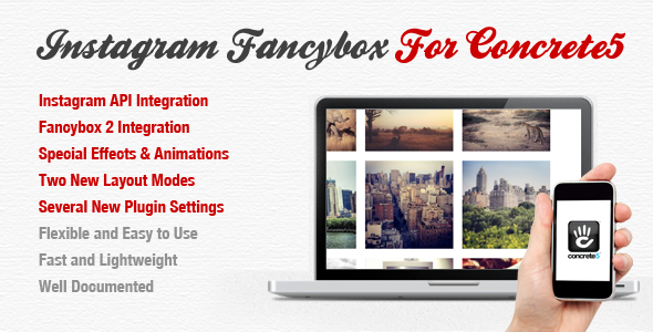 Instagram Fancybox For Concrete 5 Nulled