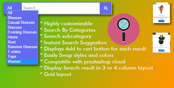 Instant Search Suggestion Module — Plugins preview