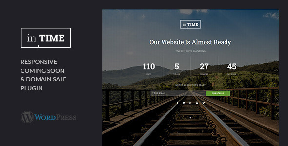 inTime – Domain Sale & Coming Soon WordPressPlugin Nulled