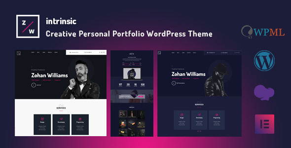 Intrinsic – Creative Personal Portfolio WordPress Themes Nulled