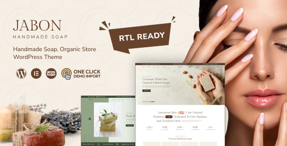 Jabon – Handmade Organic Soap WordPress Theme Nulled