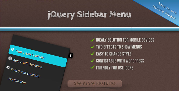 jQuery Sidebar Menu Nulled