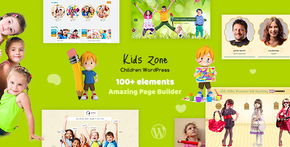 Kids Zone – Children WordPress Theme Nulled