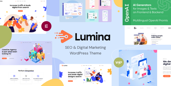 Lumina – Creative Agency WordPress Theme Nulled