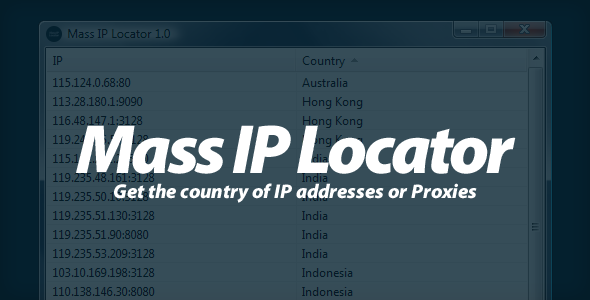 Mass IP Locator – Get the country of IPs !