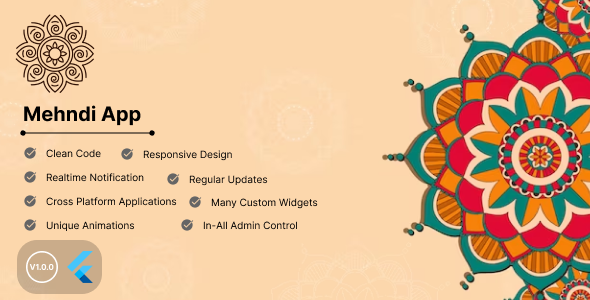Mehndi Design App With Admob Ads and Firebase Backend Nulled