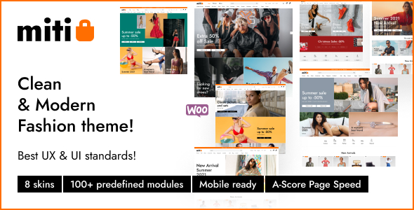 Miti – Elementor Fashion WooCommerce Theme Nulled