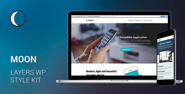 Moon — Mobile App Layers WP Style Kit Nulled