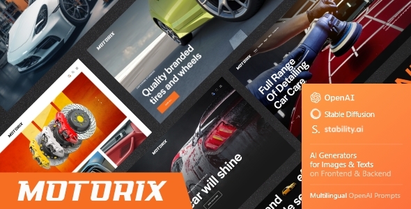Motorix — Car Repair Auto Garage WordPress Theme Nulled