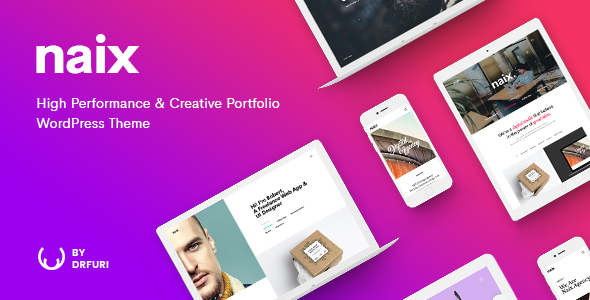 Naix – Creative & High Performance Portfolio WordPress Theme — creative preview