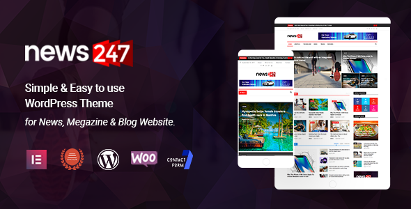 News247 – News Magazine WordPress Theme — blog-magazine preview